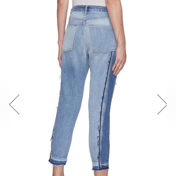 Frame Le Mix Frayed Patchwork Jeans (27) - Picture 7 of 7